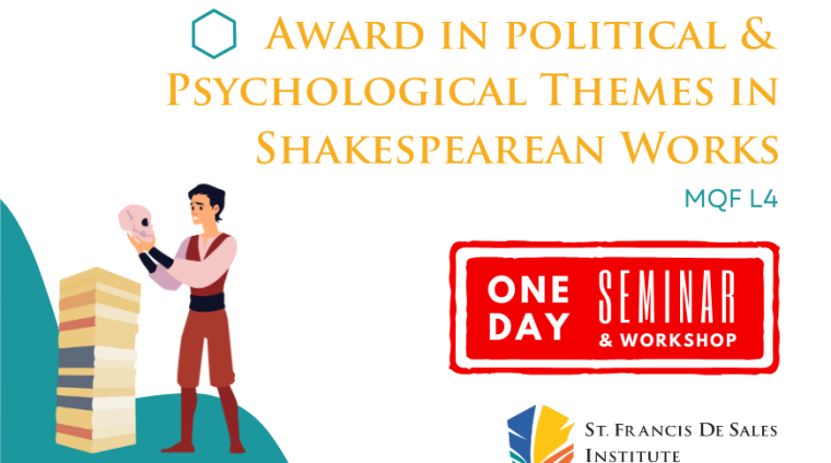 FDSI MQF L4 Award in Political and Psychological Themes in Shakespearean Works as Philosophical Texts